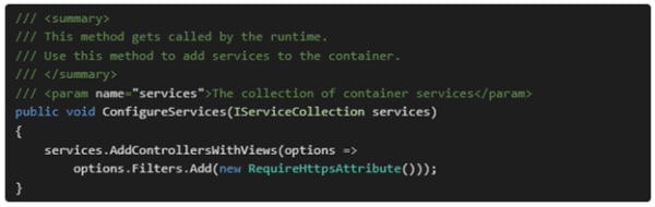 the configure service