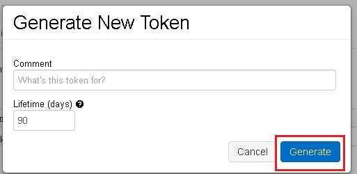 Configure access token