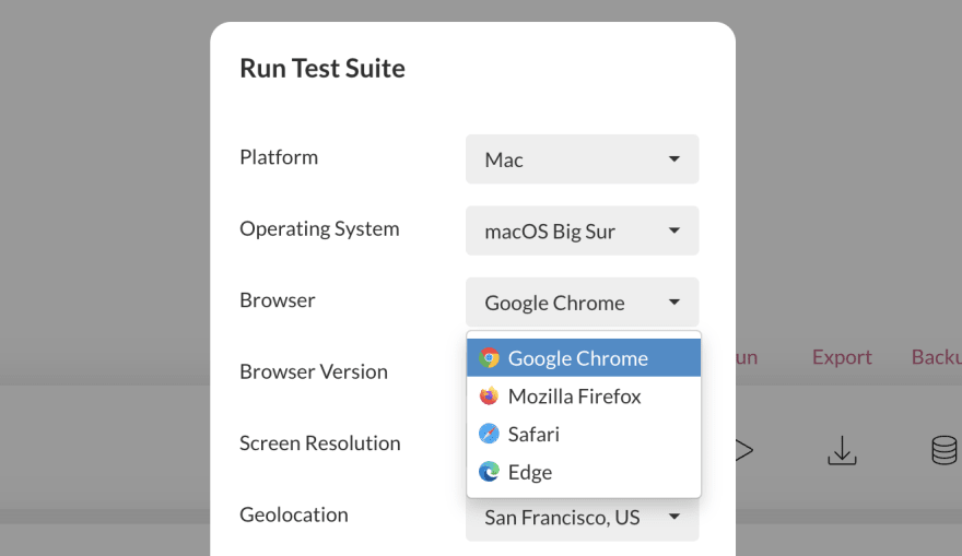 test in safari