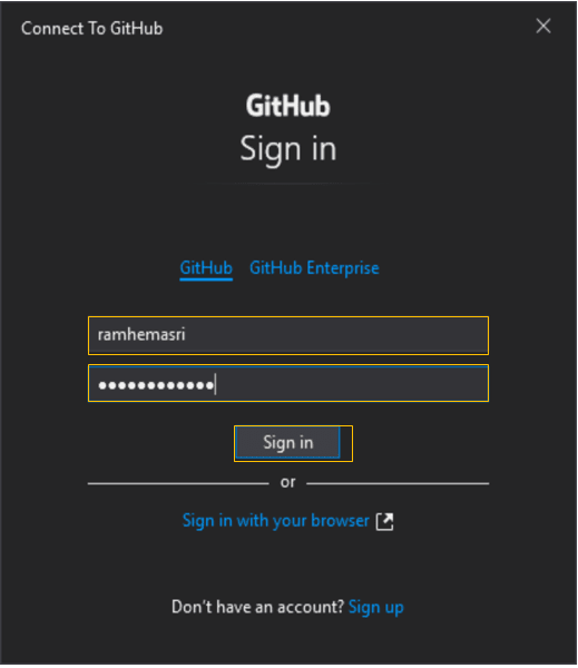 Connect To Github