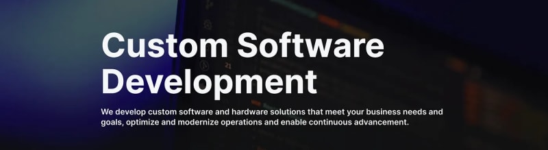 custom software development services