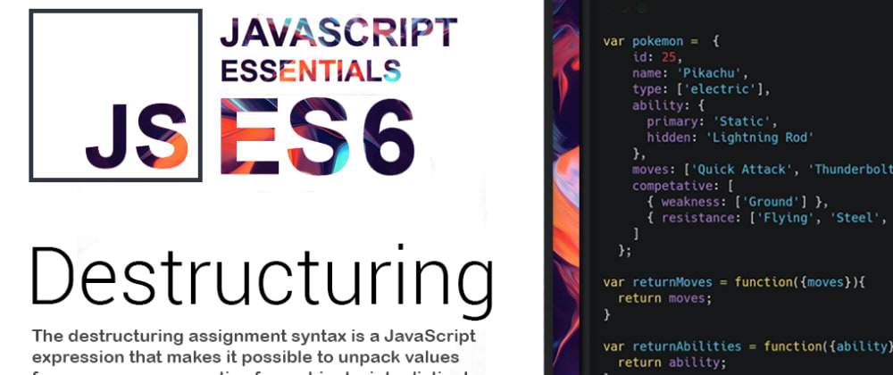 Cover image for JavaScript Destructuring | All you need to know