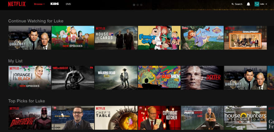 Netflix Homepage