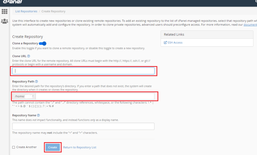 Clone your Repository