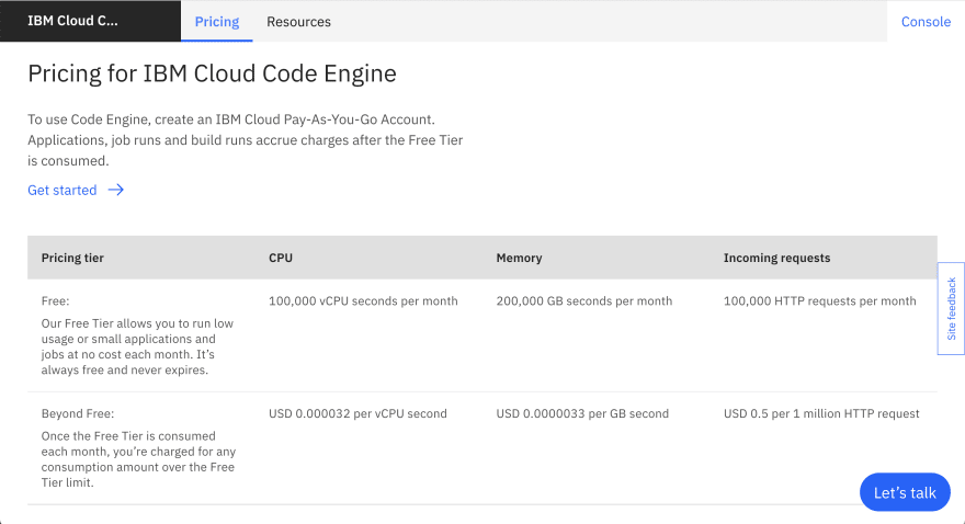 IBM Cloud Code Engine