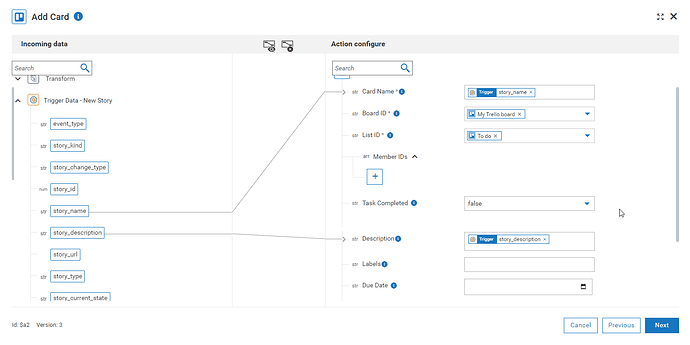 Trello connector configuration