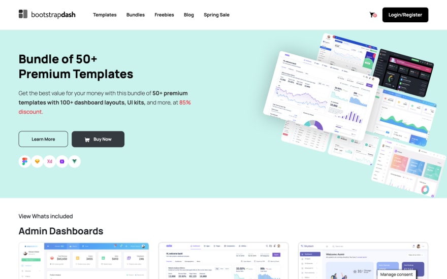 Bootstrapdash – UI Kits and Dashboards – up to 85% OFF