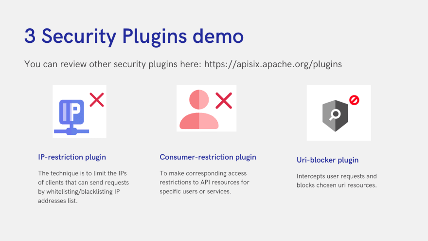 3 APISIX security plugins