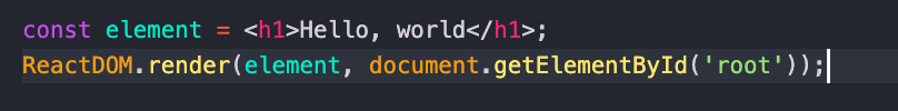 ReactDOM.render