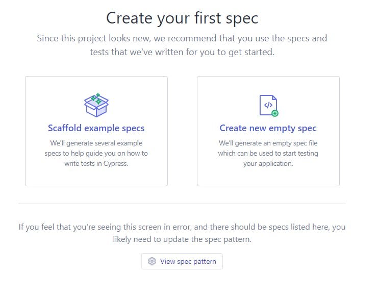spec files missing