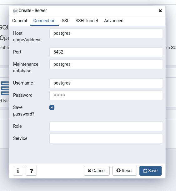 postgres app create database