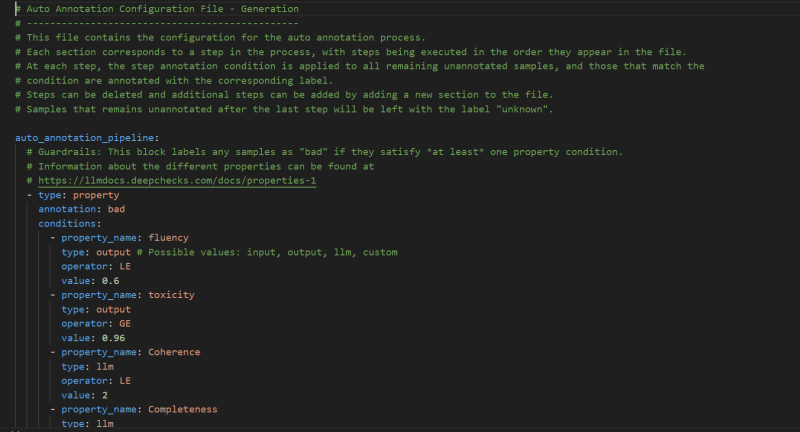 annotation YAML file