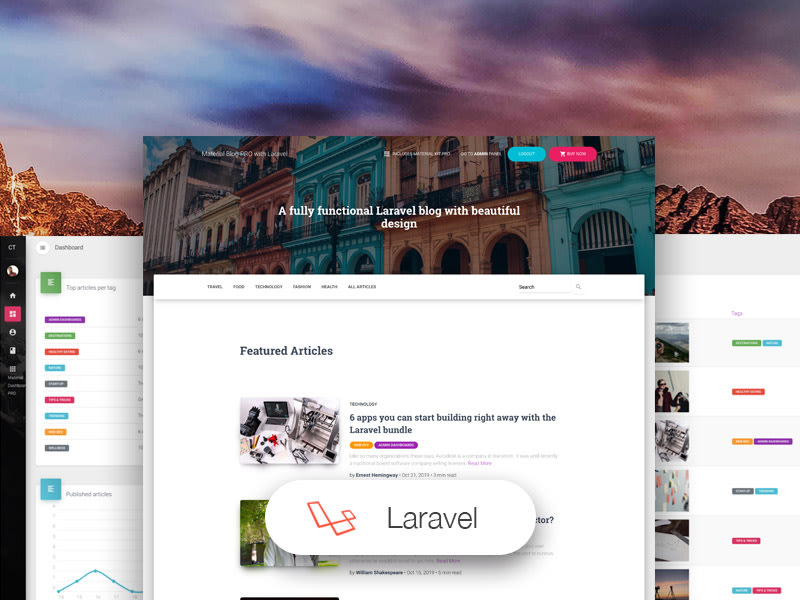 Material Blog PRO Laravel