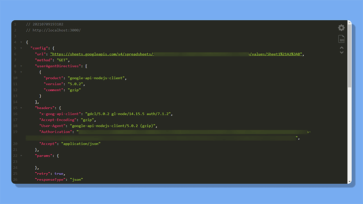 Make a GET request without restricting cell values