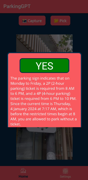 Parking Result of ParkingGPT