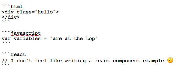 Codeblock with syntax highlighting example