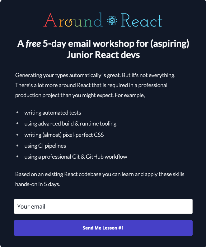 Around React Email Course