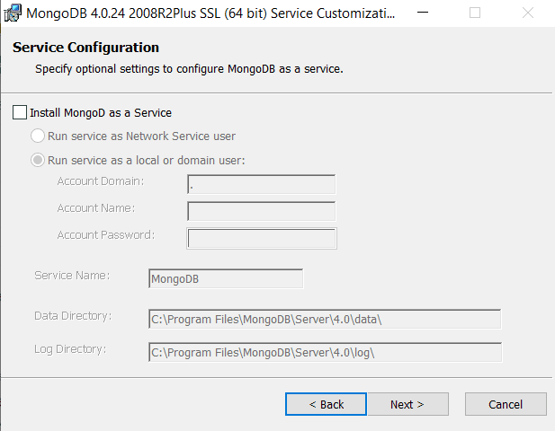 Service Configuration