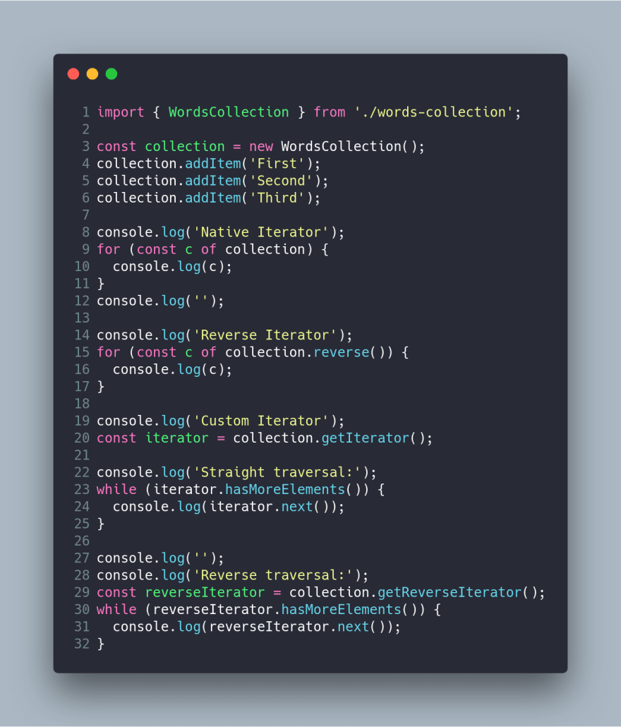 Understanding Iterator Pattern in JavaScript/Typescript using Symbol ...