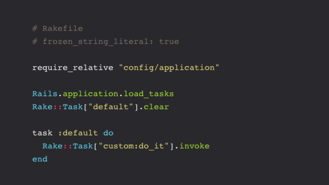 Customizing Rails rake tasks - DEV Community