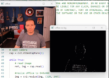 OpenCV – Background Subtraction in a camera feed ? using MOG2 - DEV  Community ?‍??‍?