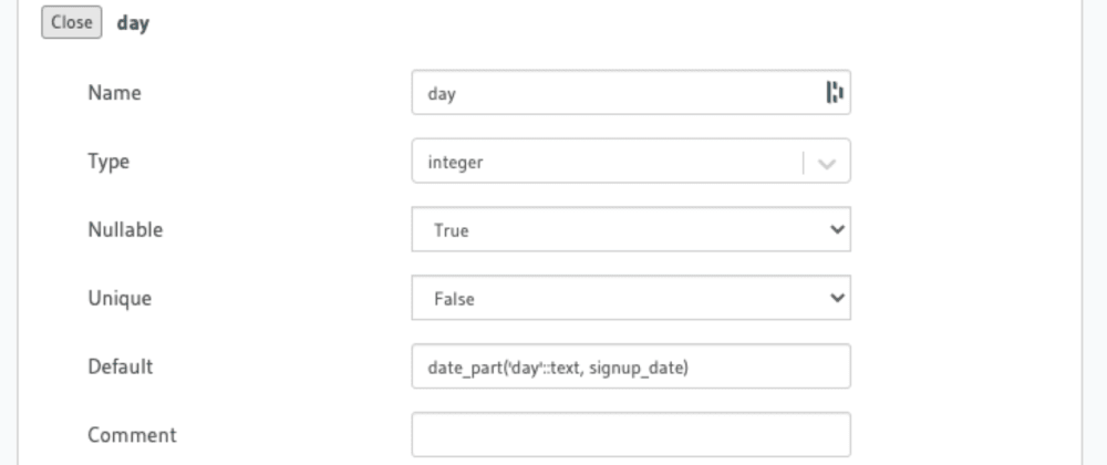 postgres create timestamp