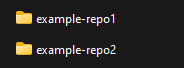 Github cloned repos Folders