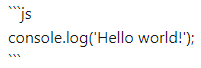 Example of how to add colors and syntax in codeblocks