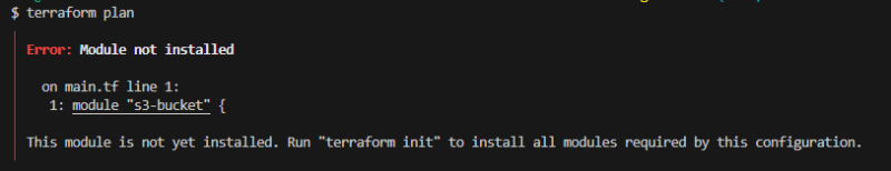 Uninstalled-module-error