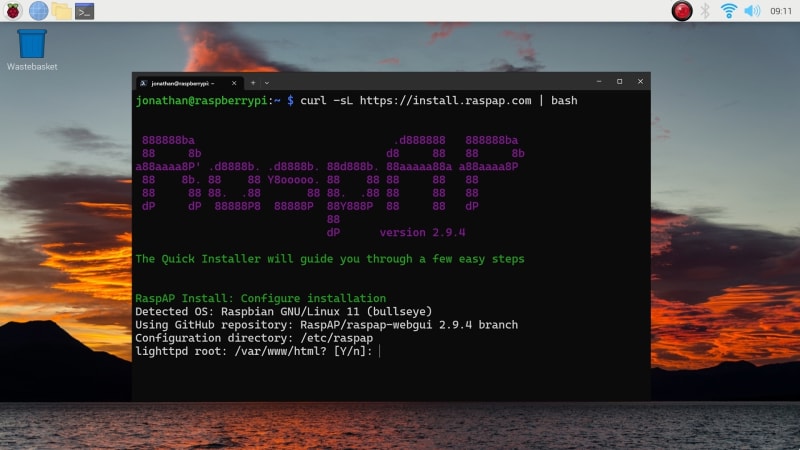 Installing RaspAP