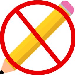 No writing