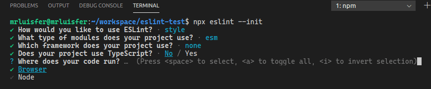 Entorno de web o nodejs
