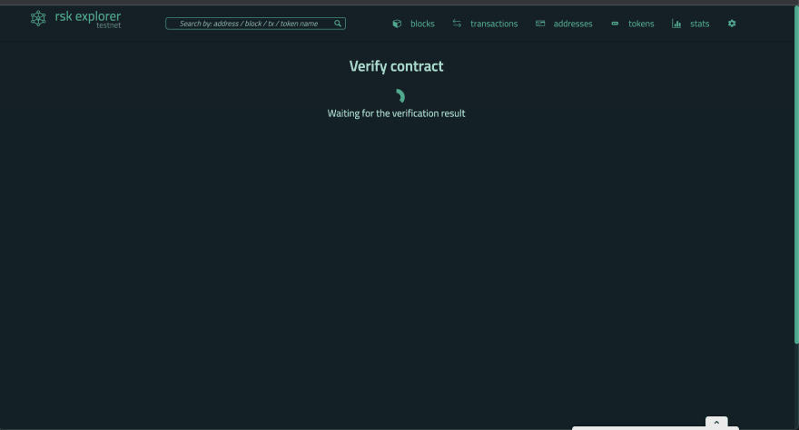 Verification in progress