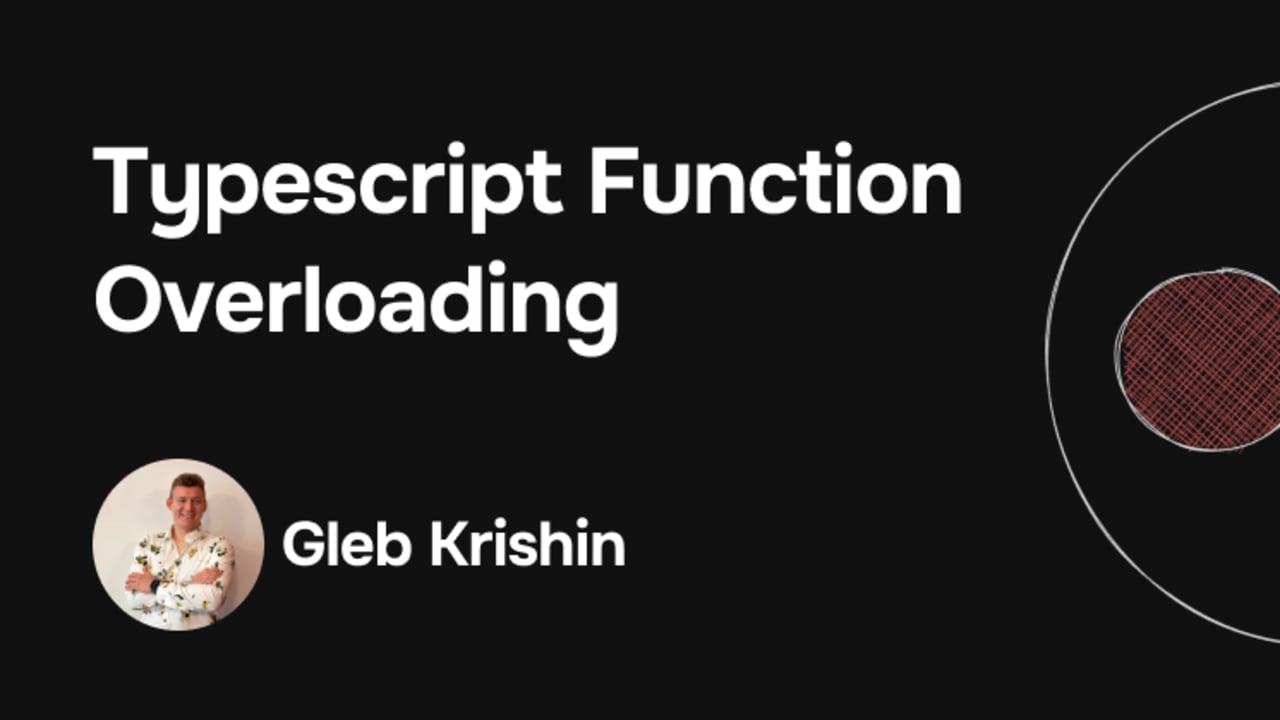 Function Overloading in Typescript - DEV Community