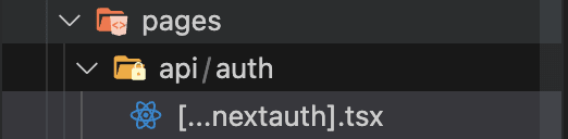 nextauth file into pages/api/auth