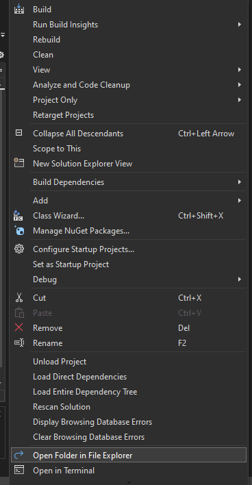 Open Folder in File Explorer