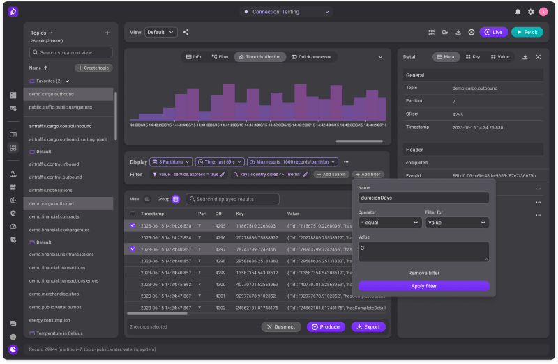 Kadeck - Kafka UI and Collaboration Layer