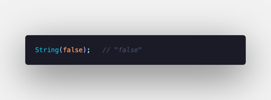String False