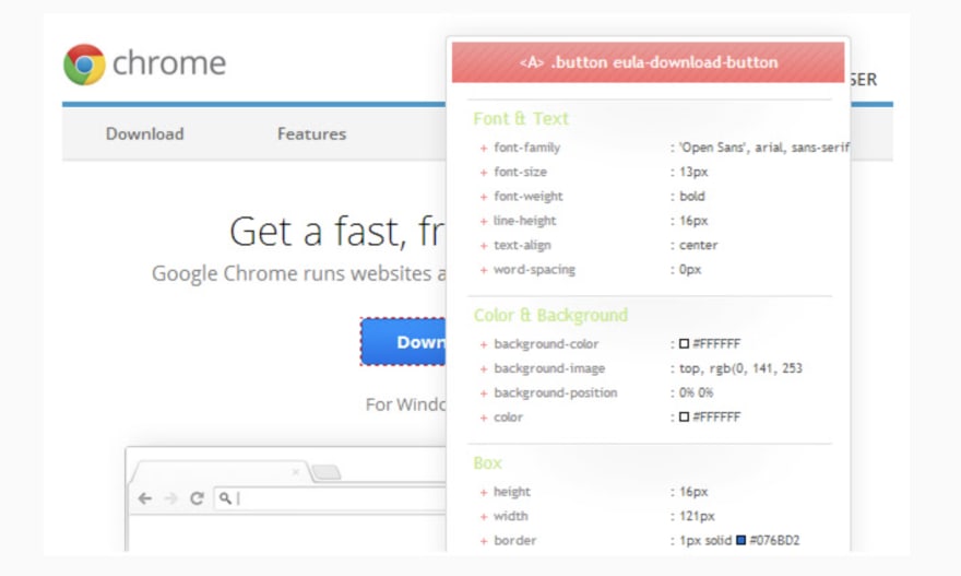 Whatfont to identify fonts on web pages  Chrome web, Google chrome  extensions, Developer tools