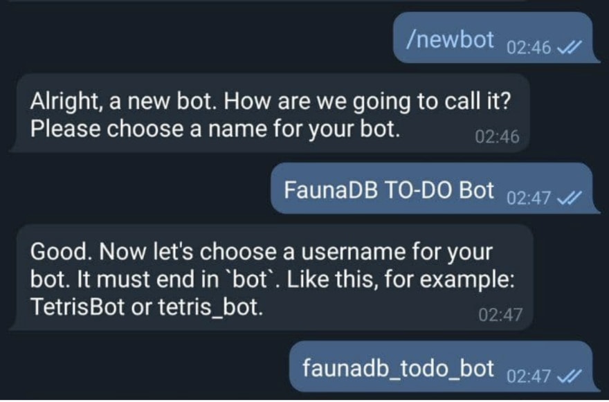 Building An E-commerce Telegram Bot Using Python and Fauna. - DEV Community