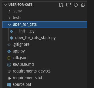 assets created by cdk init