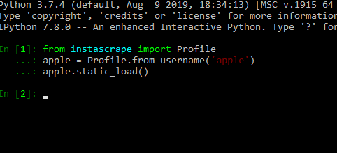 Discussion of Scrape data from Instagram with instascrape and Python - DEV  Community