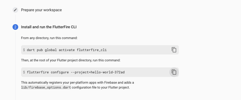 Connect Flutter App to Firebase 2