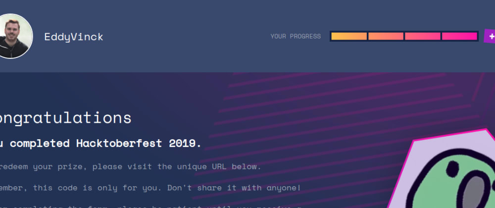 Cover image for I finished Hacktoberfest for the first time