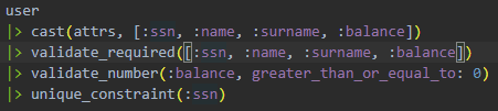 Série de operações em Elixir com pipe