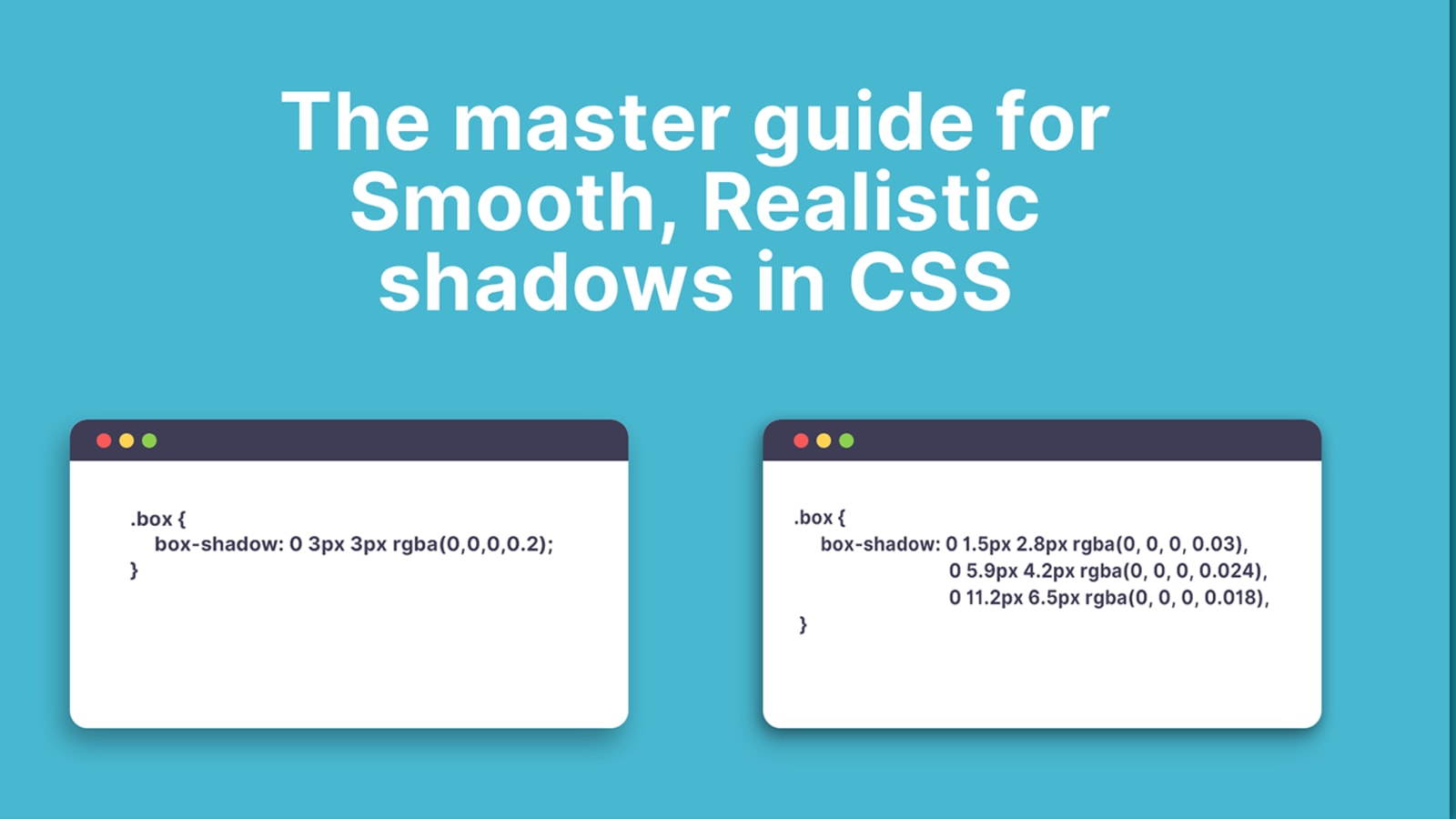 The master guide to smooth, realistic shadows in CSS - DEV Community