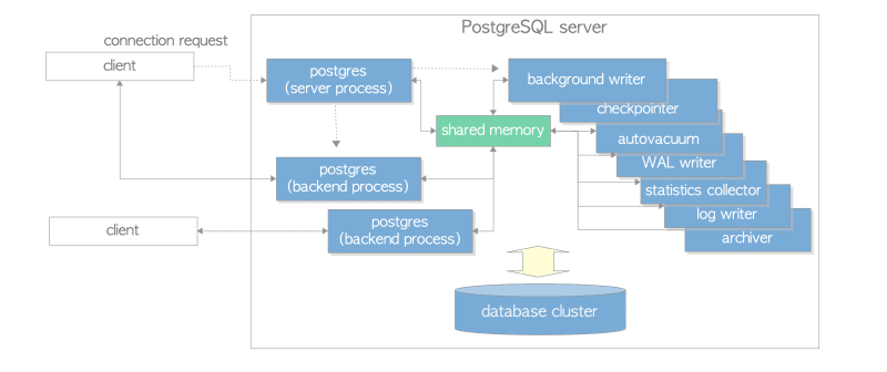 postgres processes