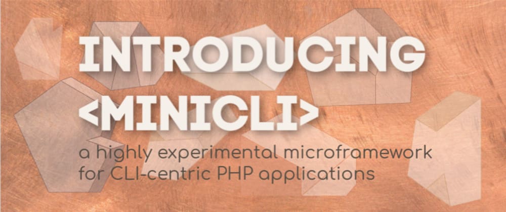 Cover image for Introducing minicli: a microframework for CLI-centric PHP applications