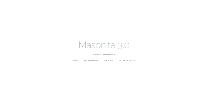 masonite demo project