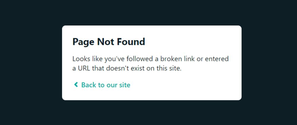 Page not found